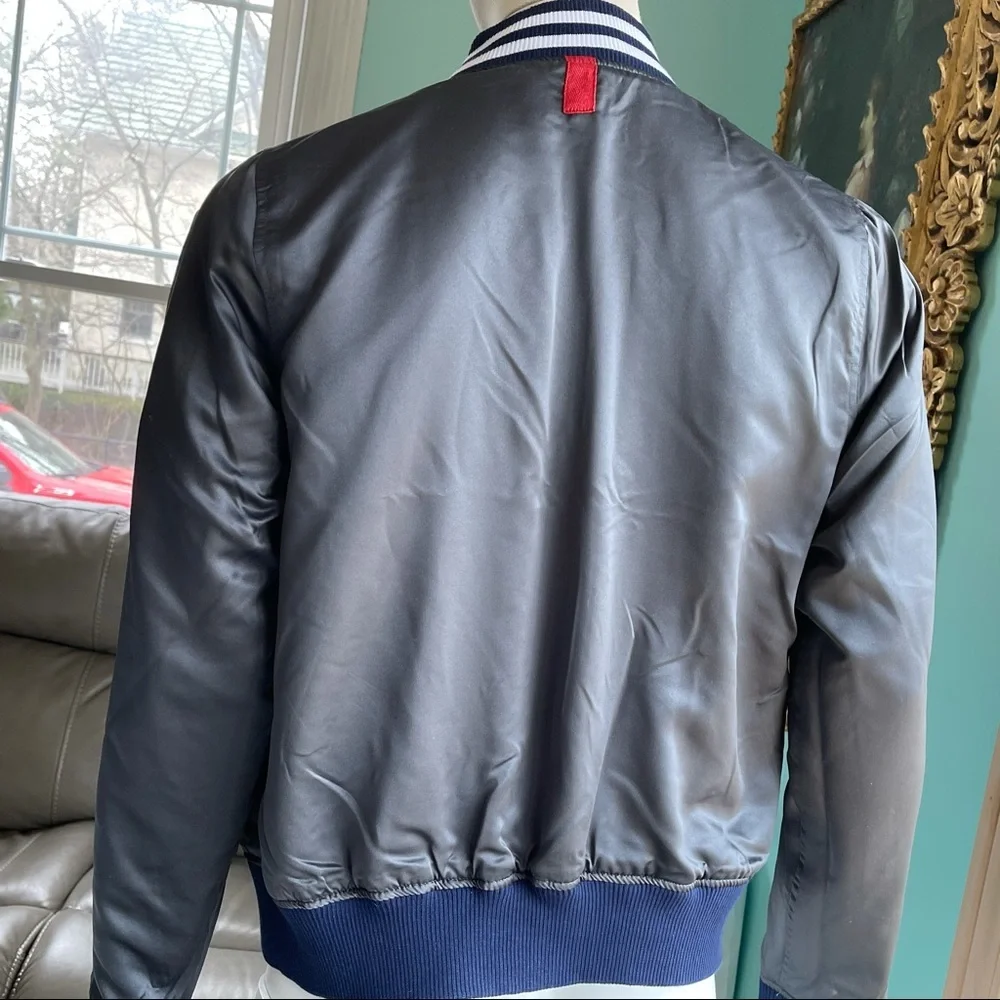 Del Toro, New, Men, Satin Bomber Reversible Jacket